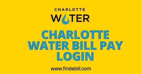 city of charlotte water bill pay online.